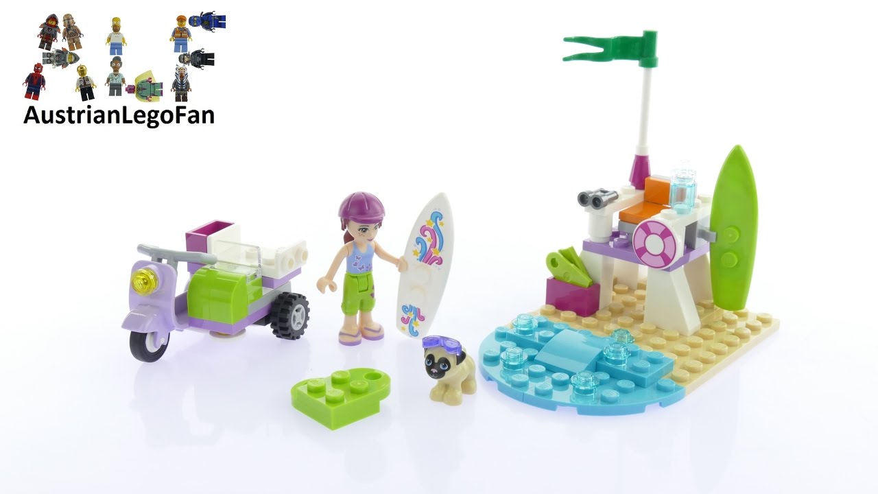 Lego Friends 41306 Mia´s Beach Scooter Lego Speed Build Review Youtube