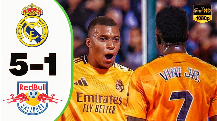 Réal Madrid vs Salzburg 5-1 Champions League highlights all-goal 2025
