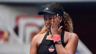 Tearful Osaka survives huge scare to reach Beijing semis