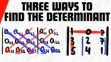 Three Ways to Find Determinant of a 3x3 Matrix | Linear Algebra Exercises