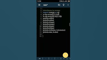 Numpy attributes (beginners)