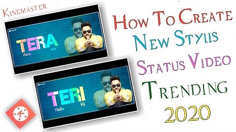 How To Create New Stylis lyrics WhatsApp Status Video Editing | In Kinemaster tutorial