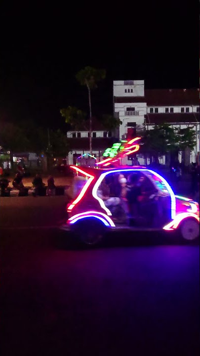 Malam hari di taman pancasila, survey buat persiapan nerbangin drone..