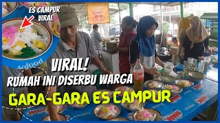 VIRAL, rumah ini di serbu warga gara gara es campur goyang lidah Mang Kusnan