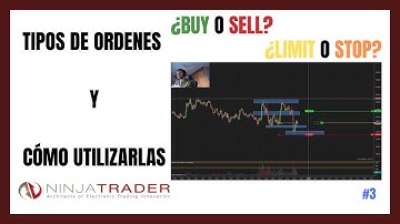 CÓMO COMPRAR, VENDER y los TIPOS de ORDENES en NINJA TRADER ✅