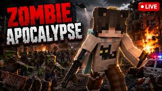 🔴 WE’RE NOT SURVIVING THIS ZOMBIE APOCALYPSE 💀 | MINECRAFT LIVE