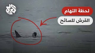 فيديو مرعب للحظة التهام سمكة قرش لسائح روسي في الغردقة بمصر