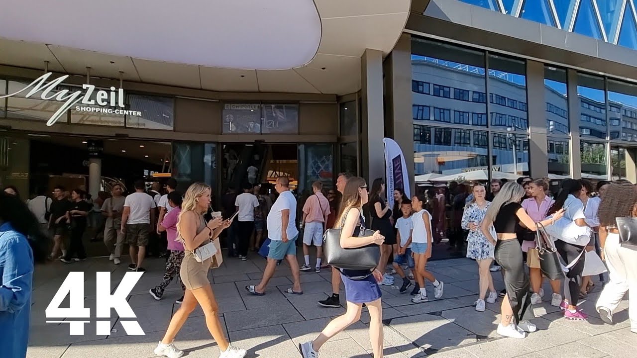 Frankfurt, Germany🇩🇪 City Center ☀️ 2023 4k 60fps Walking Tour