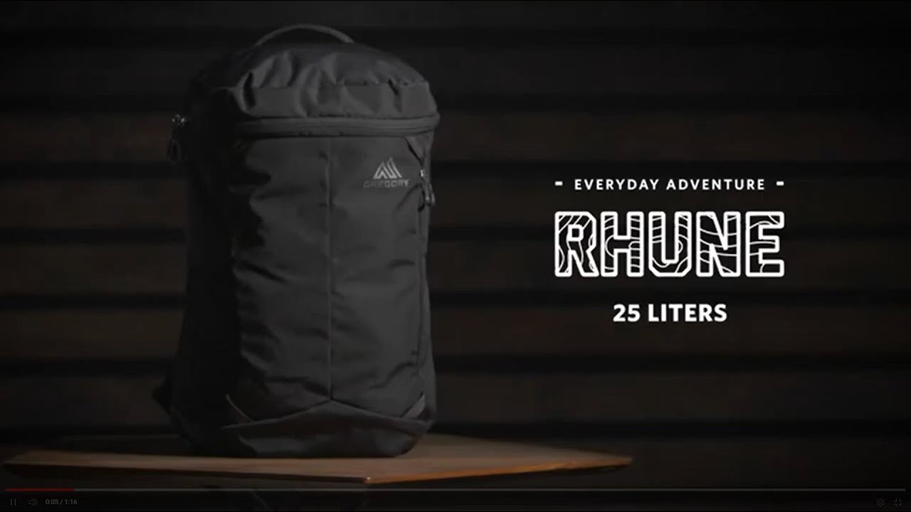 グレゴリー GREGORY EVERYDAY ADVENTURE RHUNE 25 バックパック Rhune 25L | Everyday Adventure | Gregory Product Video - YouTube