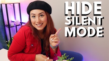 how to hide the silent mode icon on iphone 15 pro max