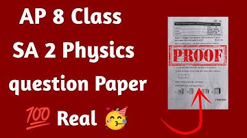 AP 8th class sa2 cba3 Science question paper 💯real🥳#sa2 #Science #ap #questionpaper #8class