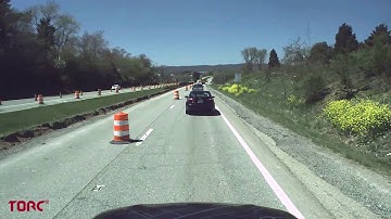 Asimov Autonomously Navigates Construction on Highway