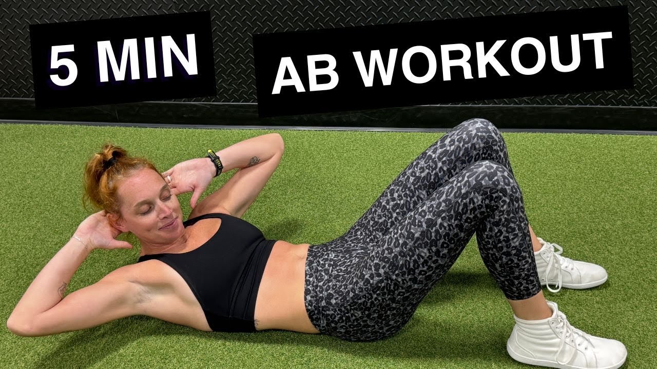 5 Minute Ab Workout – Quick Core Exercises at Home - YouTube