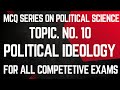 Best MCQs on”POLITICAL IDEOLOGY”for all upcoming political science exams/UGC NET/JRF/10+2 LECTURER