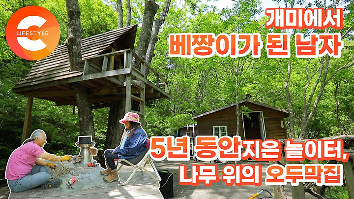 일개미에서 베짱이가 되고 싶을 때 오두막으로 가는 남자, 5년 동안 직접 지은 숲속의 놀이터