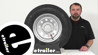 etrailer | Review of ST175/80R13 LR C Radial Trailer Tire 13 Inch Silver Mod Steel Wheel  KE49JR