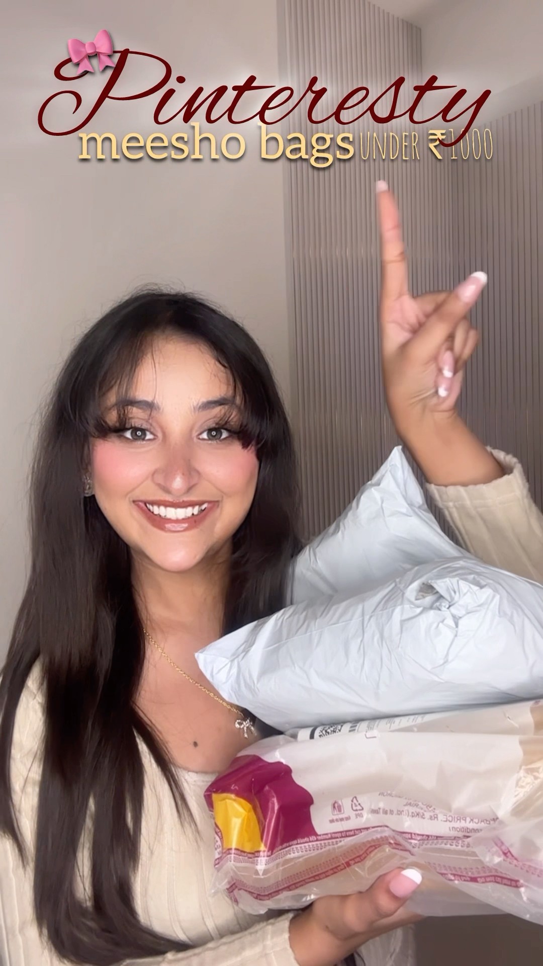 Pinteresty Bags From Meesho Under ₹1000 #minivlog #haul #meesho #shorts