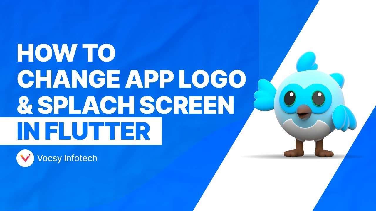 How To Change App Logo And Splash Screen Image in Flutter - YouTube