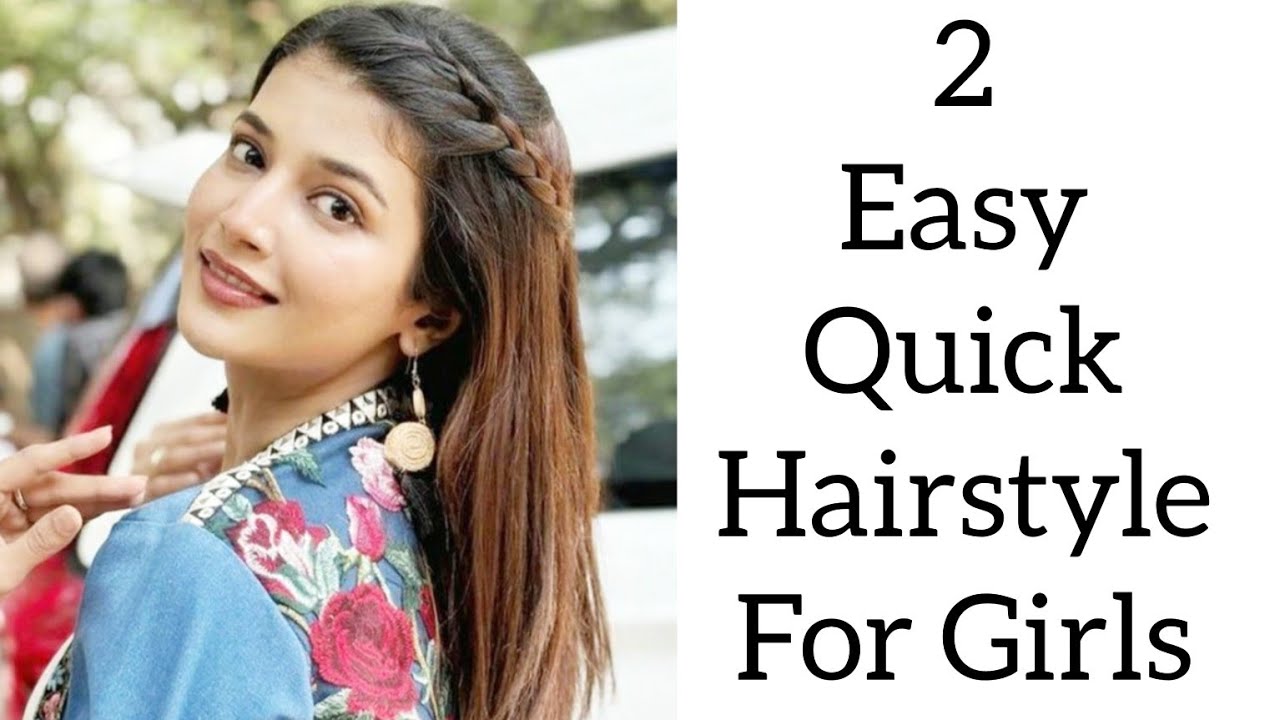 2 easy quick hairstyle for girls || uniqe hairstyle || reet fashion ...