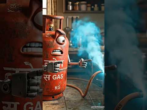 gas cylinder ki ladai😄😄 #aivideo #shorts