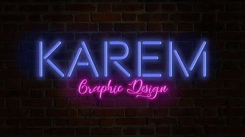 Photoshop tutorials-Neon Light Text Effect[Photoshop tutorials]