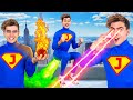 SUPERPOWERS FOR 24 HOURS || Best VS Worst Superhero on Earth! Funniest Moments by 123 GO! CHALLENGE