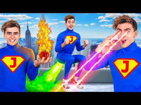 SUPERPOWERS FOR 24 HOURS || I Became a SUPERHERO! Funniest Moments by 123 GO! CHALLENGE