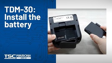 TSC TDM-30: Install the battery