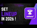 How To Set Yahoo Fantasy Lineup !