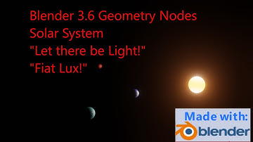 Blender 3.6 Geometry Nodes Simulation Zone: Solar System Orbital Mechanics, Kepler’s laws obeyed