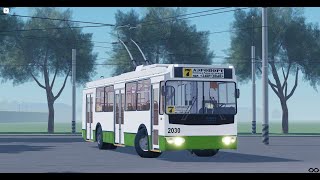 🔥Троллейбус Зиу-682Г-016.02 Бортовой Номер 2030 Город.петропавловск Map Roblox Transport Game 3.🚎