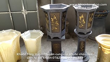 Bộ chậu cảnh chuyên trồng cây thác đổ | Khuôn Tổng Hợp