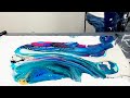 Oh my gosh flip drag  swipe with tons of lacingcell activatoracrylic pouringfluid art264