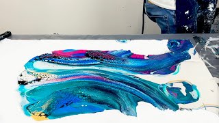 OH MY GOSH! Flip, Drag & Swipe with Tons of Lacing~Cell Activator~Acrylic Pouring~Fluid Art~264