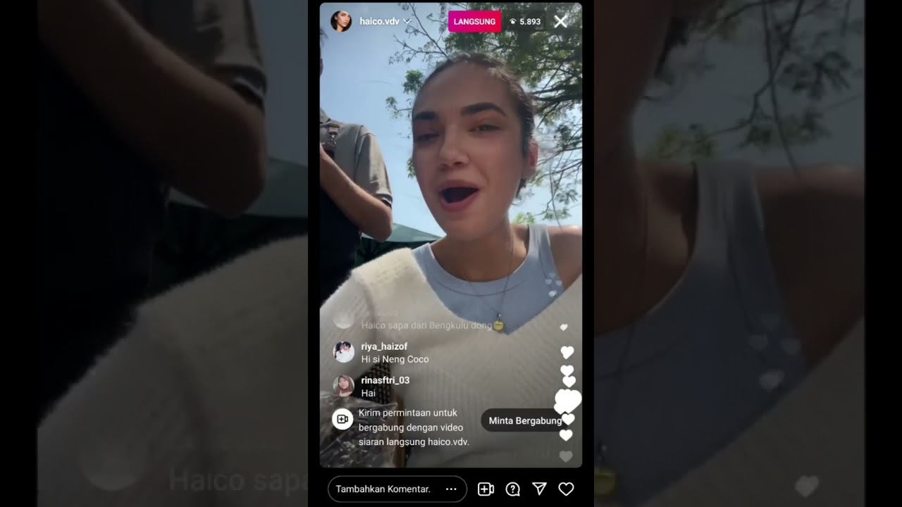 live ig haico van der veken, achmad megantara dan yasmin napper