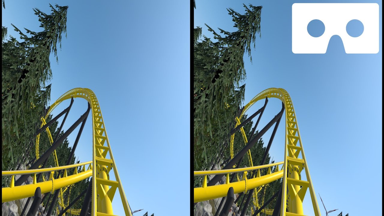 Roller Coaster 36 3D VR video 3D SBS VR box google cardboard - YouTube
