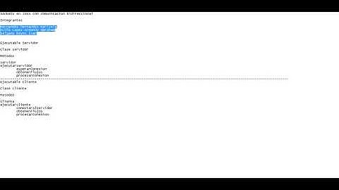 Sockets en JAVA con comunicacion bidireccional