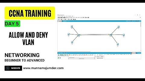 Configure Allowed and Deny VLAN with VTP Pruning in Cisco | CCNA Course DAY 5 | CCNA 200-301