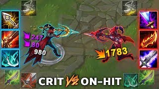 CRIT vs ON-HIT Vayne - Who Pulls More Dmg? | League of Legends