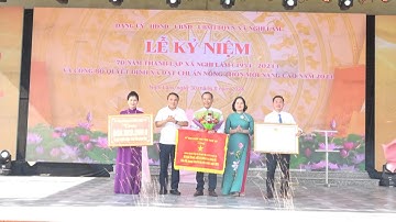 Xã Nghi Lâm kỷ niệm 70 năm thành lập, đón nhận xã đạt chuẩn nông thôn mới nâng cao năm 2024.