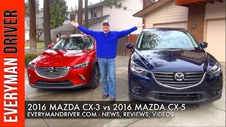 2016 Mazda CX-3 vs. 2016 Mazda CX-5 on Everyman Driver