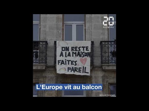 Coronavirus: Italie, Espagne, France, Belgique, les citadins européens vivent au balcon Coronavirus: Italie, Espagne, France, Belgique, les citadins européens vivent au balcon
