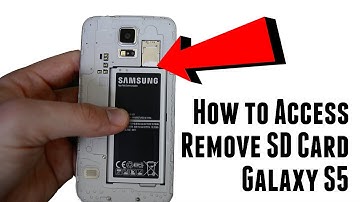 How to access and remove Galaxy S5 SD memory card