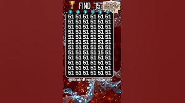 Advanced Level: Find "15". #findthedifference #youtubeshorts #shorts #123 #trending