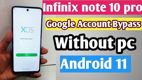 Infinix Note 10 pro (X695) frp bypass android 11 / All infinix Mobile android 11 frp bypas