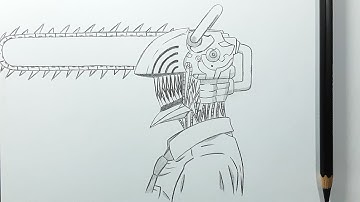 easy anime drawing | how to draw Chainsaw Man ( Denji ) drawing tutorial