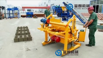 40- 3A mobile egg layer cement small brick block making machine