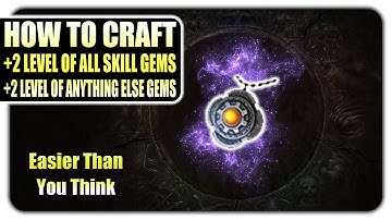 How To Craft Any +4 Level Focused Amulet - Path of Exile 3.23