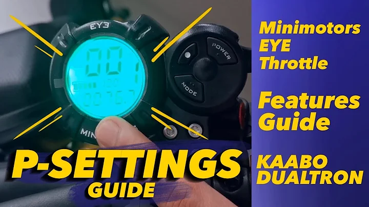 Minimotors EYE (EY3) Throttle Display | Features, P Settings Guide | Kaabo, Dualtron, Speedway