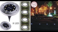 8LED Solar Power Auto Desk Lights - Best Energy Saving Lights For Home & Garden
